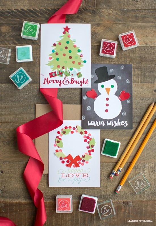 weihnachtskarten selber basteln diy weihnachtsdeko basteln mit kindern