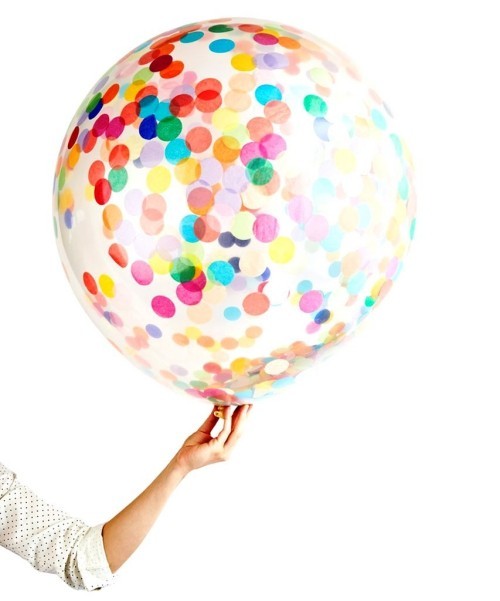 Silvester Countdown Tüten großer konfetti ballon