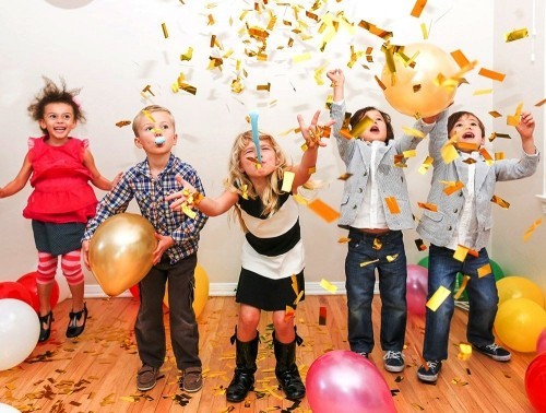 Silvester Countdown Tüten kinder feiern neujahr