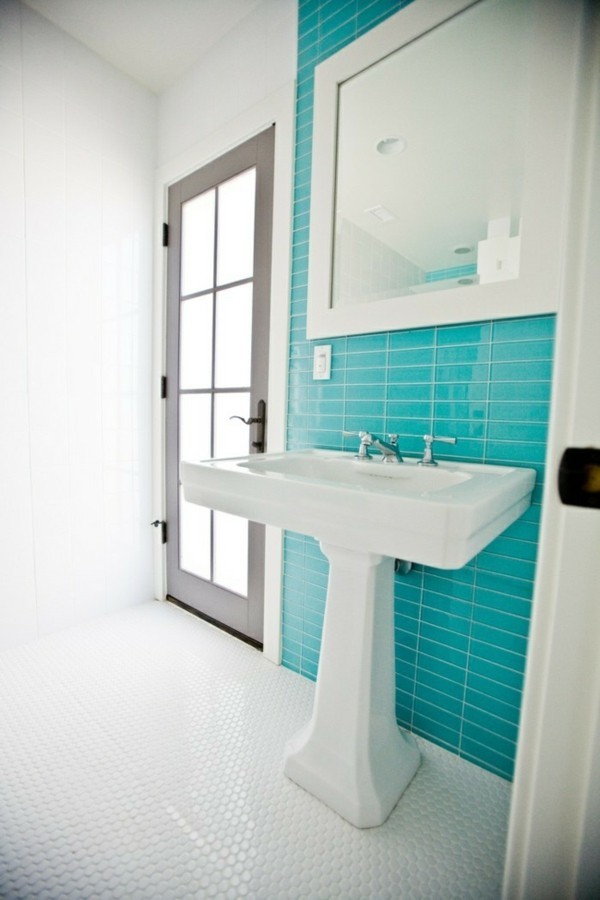ideen salle de bain turquoise design tipps