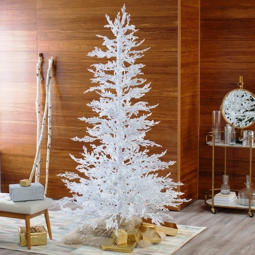 künstlicher Weihnachtsbaum minimalistisch ohne schmuck weiß