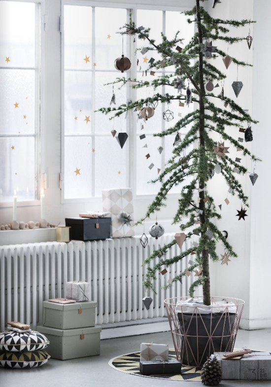 skandinavische weihnachtsdeko weihnachtsbaum ideen