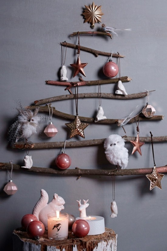skandinavische weihnachtsdeko weihnachtsbaum selber machen