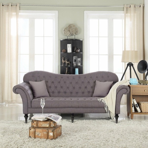 trend look wohnzimmer chesterfield sofa