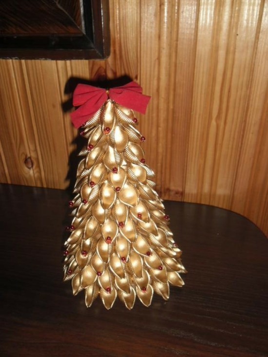 weihnachtsbaum basteln mit nudeln diz weihnachtsdeko