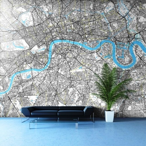Ideen für Wandbilder XXL – Die Tapeten der Zukunft große karte von london