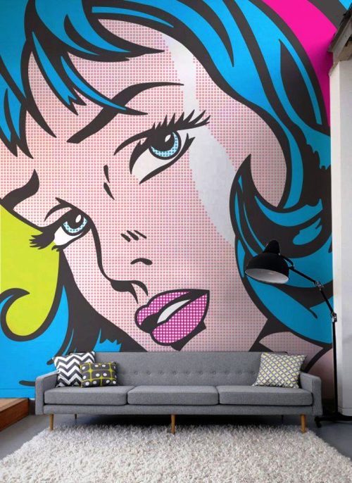 Ideen für Wandbilder XXL – Die Tapeten der Zukunft retro pop art riesige wand