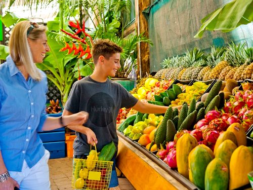 ausgefallene tropische Früchte markt für exotisches obst und gemüse