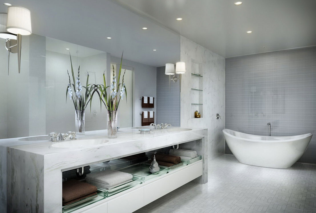 badeinrichtung badezimmerdesign ideen badmöbel