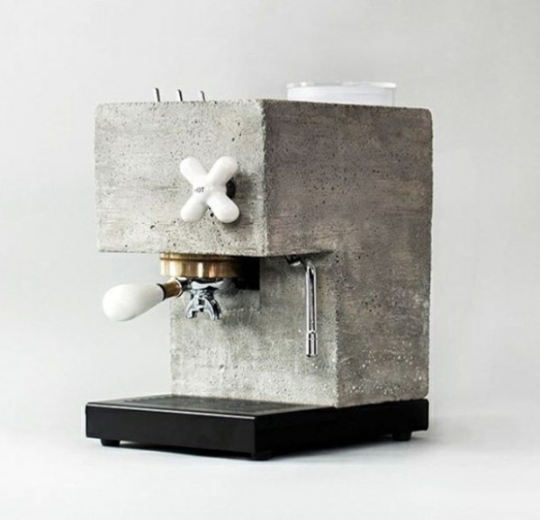 kaffeemaschine diy design beton basteln deko aus beton