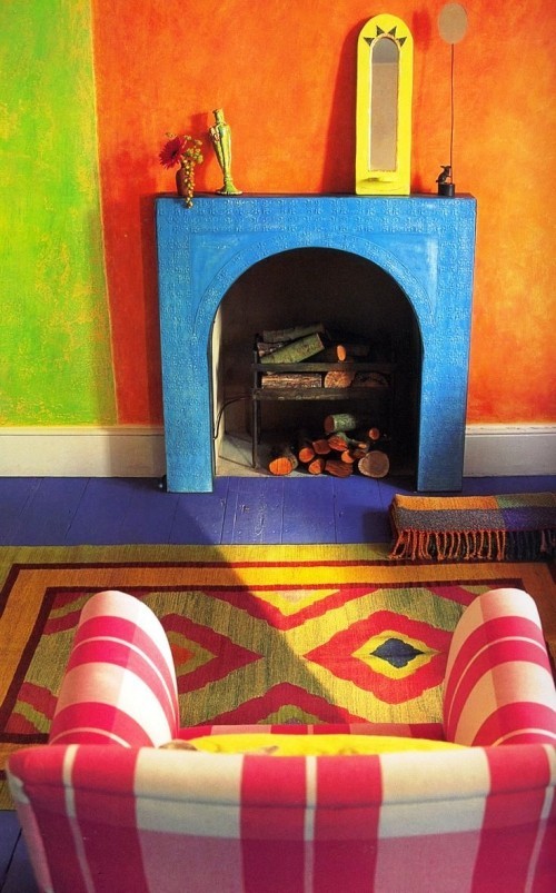 Komplementär Farben und allgemeine Farbenlehre bunt farbenfroh optimistisch wohnzimmer