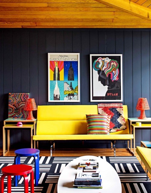 Komplementär Farben und allgemeine Farbenlehre buntes tetrades wohnzimmer