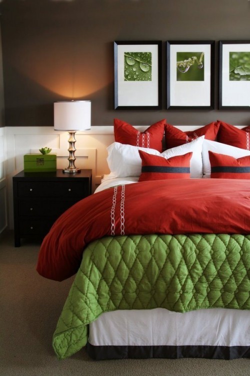 Komplimentär Farben und dessen Anwendung in der Innenraumgestaltung rot und grün farbschema kombo