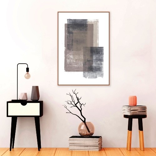 abstrakte und moderne Kunstrichtung vorwiegendes grau schwarz