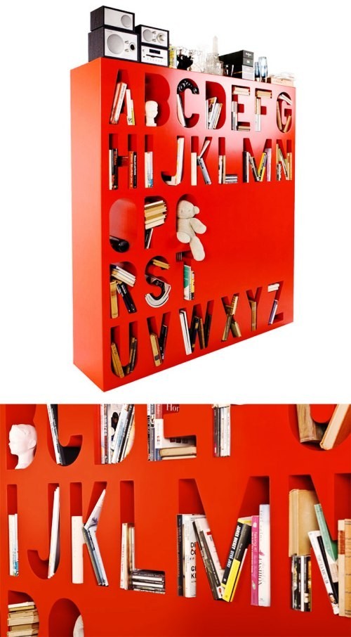 einzigartig kreative Bücherregale und Bücherschränke alphabet regal rese dein regal kinderzimmer