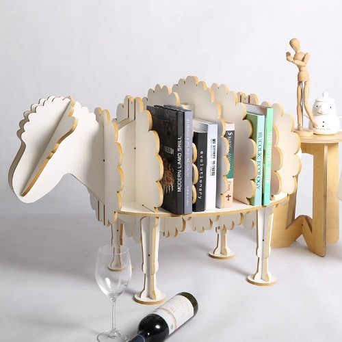 einzigartig kreative Bücherregale und Bücherschränke schäfchen regal tier motive