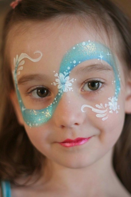 eiskönigin schminktipps karneval kinderschminken