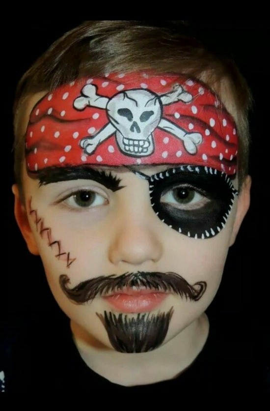 kinderschminken fasching pirat schminken schminktipps karneval