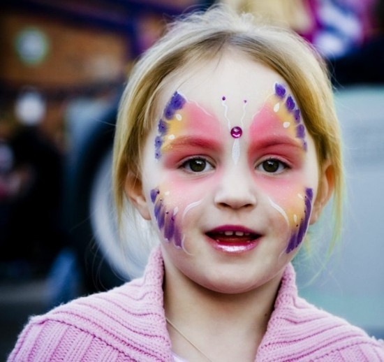 kinderschminken schmetterling schminken schminktipps karneval