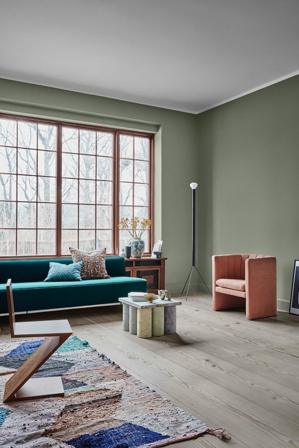 wohnzimmereinrichtung trendfarben 2019 farbgestaltung wohnzimmer