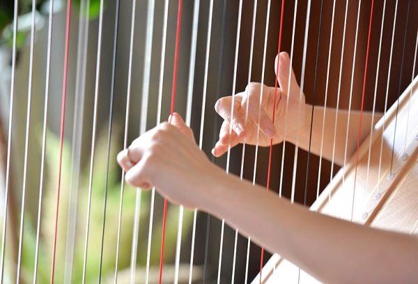 Schwache und brüchige Nägel wieder stärken harfe zupfinstrument ohne maniküre spielen