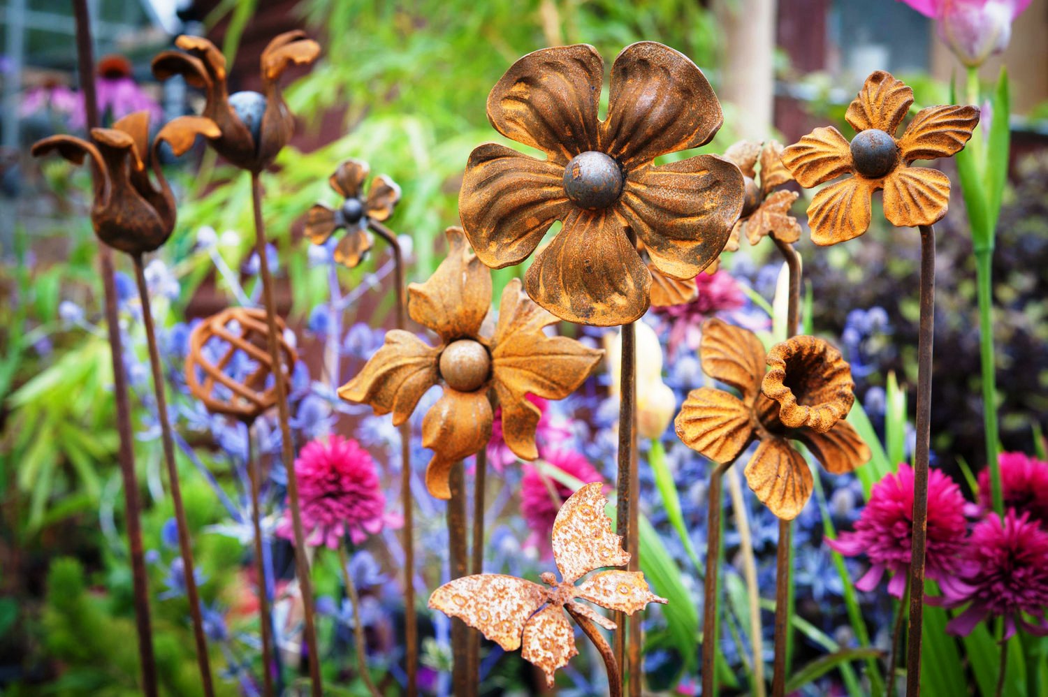 95 rostige Gartendeko Ideen für ein bezauberndes Vintage Exterieur