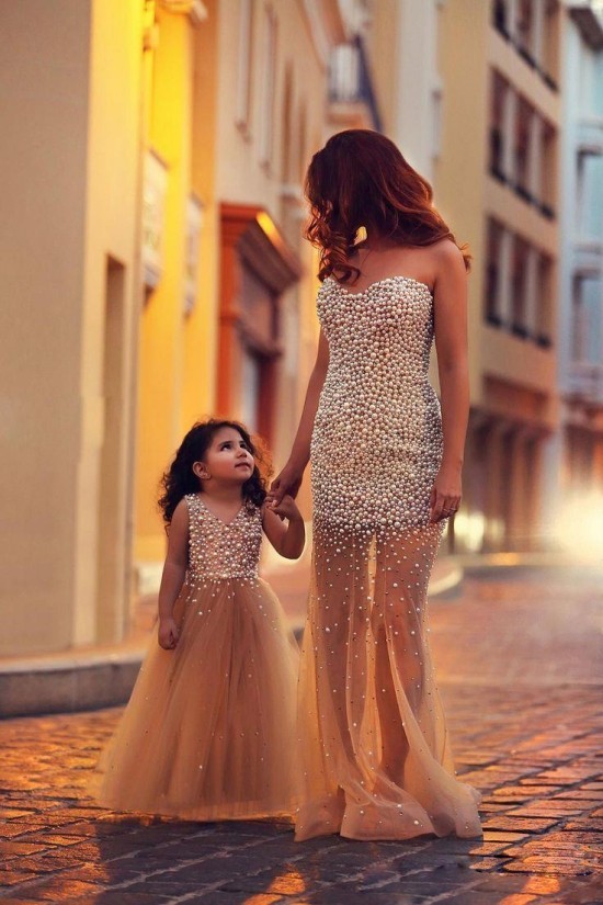 100 tolle Mutter Tochter Kleid Ideen und Styling Tipps extravagant luxuriös tüll perlen