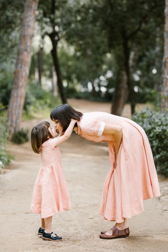 100 tolle Mutter Tochter Kleid Ideen und Styling Tipps rosa kleider einfach aber elegant