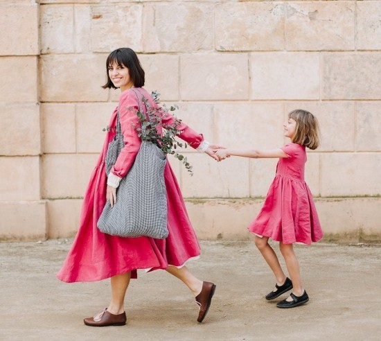 100 tolle Mutter Tochter Kleid Ideen und Styling Tipps rosa kleider für mama und tochter