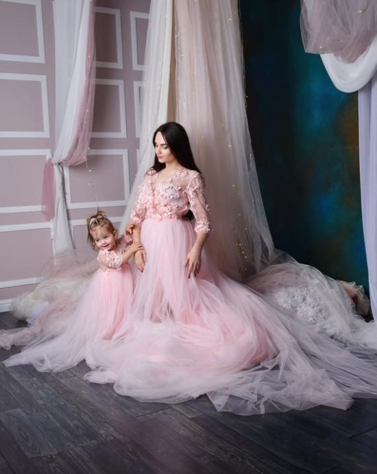 100 tolle Mutter Tochter Kleid Ideen und Styling Tipps tülle kleid lang hochzeit