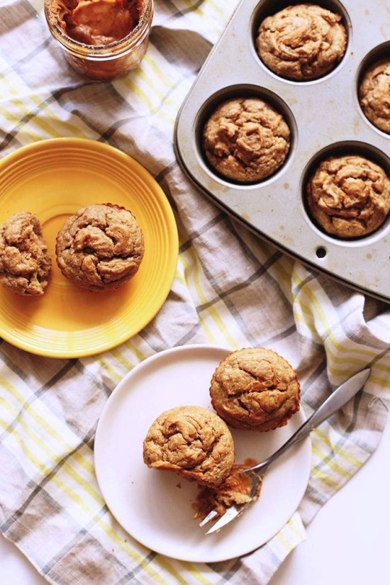 Gesunde Nussbutter ganz einfach selber machen gesunde muffins mit nuss butter