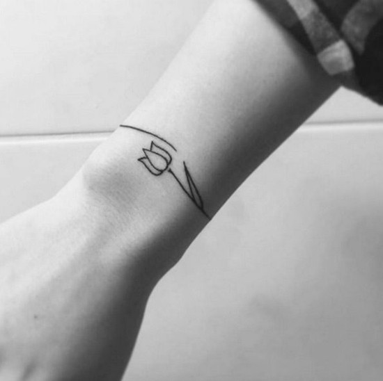 blumen tattoo armband tattoo
