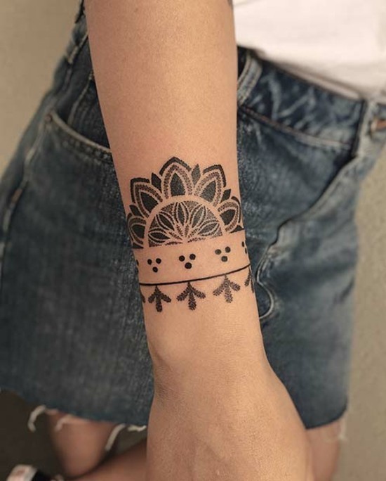 mandala tattoo armband tattoo