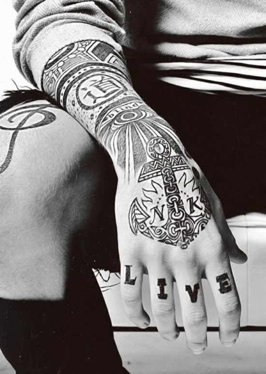 100 Anker Tattoo Ideen und ihre Symbolik männer handgelenk tattoo