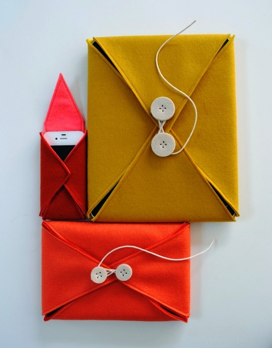 Handyhülle designen leicht gemacht – 100 kreative Ideen zum Selbermachen filz taschen für handy buch tablet