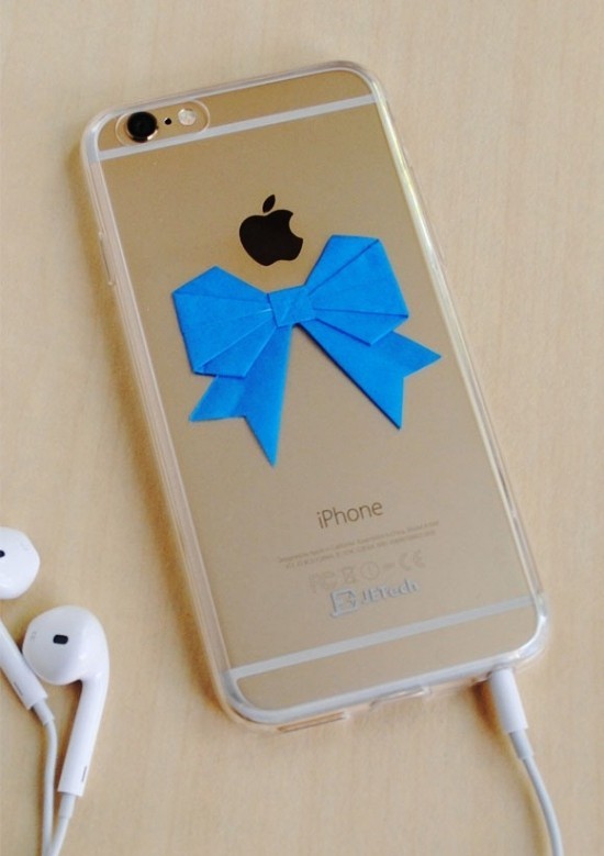 Handyhülle designen leicht gemacht – 100 kreative Ideen zum Selbermachen origami schleife iphone