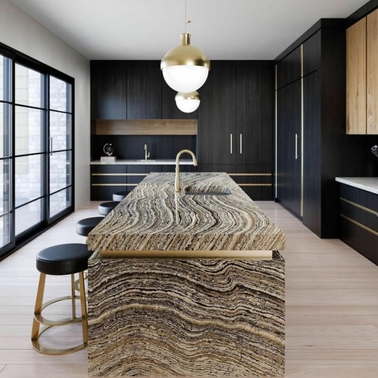 kücheninsel marmor küchentrends 2019