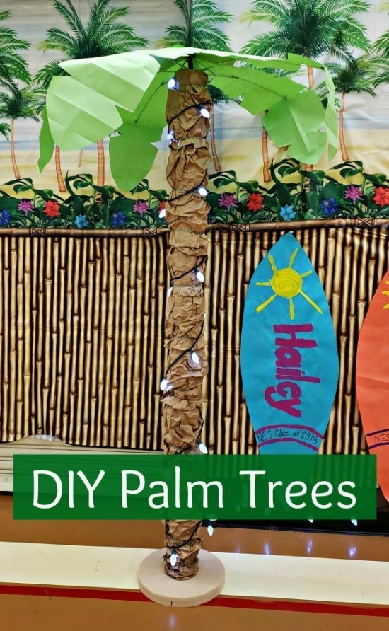 70 sommerliche und kinderleichte Ideen zum Palme Basteln große diy palm baum party deko