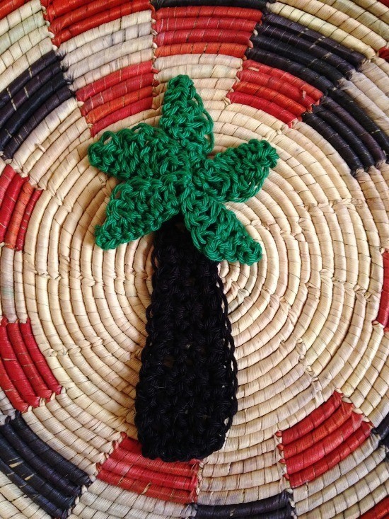 70 sommerliche und kinderleichte Ideen zum Palme Basteln palme häckeln schwarz grün