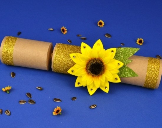 80 umwerfende Ideen und 2 einfache Anleitungen zum Sonnenblume Basteln geschenk idee papier verpackung