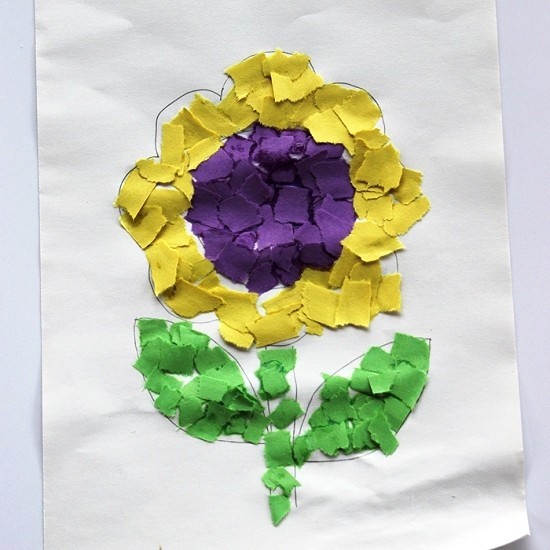80 umwerfende Ideen und 2 einfache Anleitungen zum Sonnenblume Basteln papier schnitzel kinder basteln