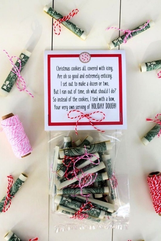 Pfiffige und praktische Geldgeschenke basteln geldgeschenk weihnachten mit gedicht