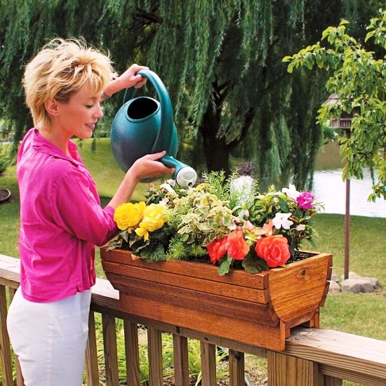 70 DIY Blumenkästen für Balkon und Fenster vintage holz wiege für blumen