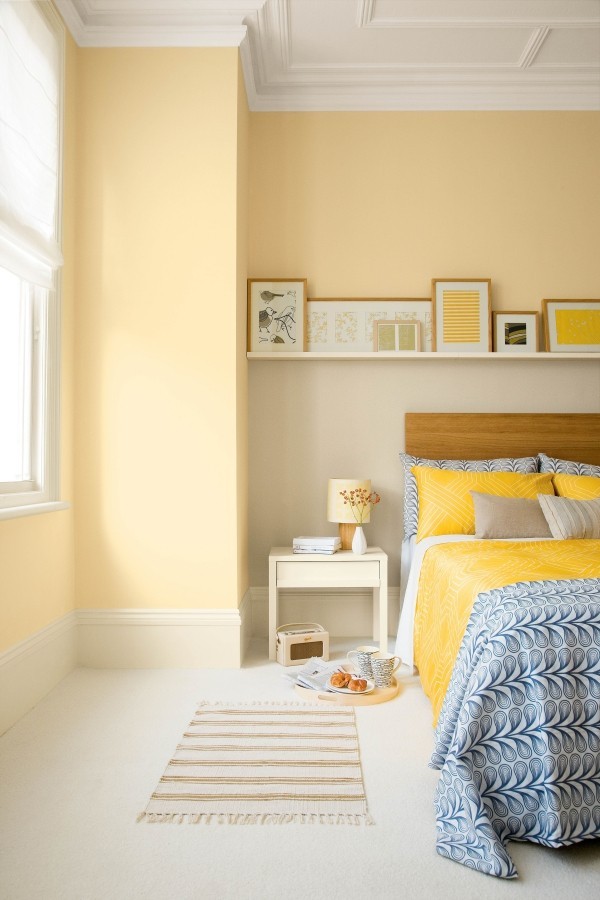 So wählen Sie die richtige Pastell Wandfarbe für Ihr Zuhause gelbe wände fürs schlafzimmer