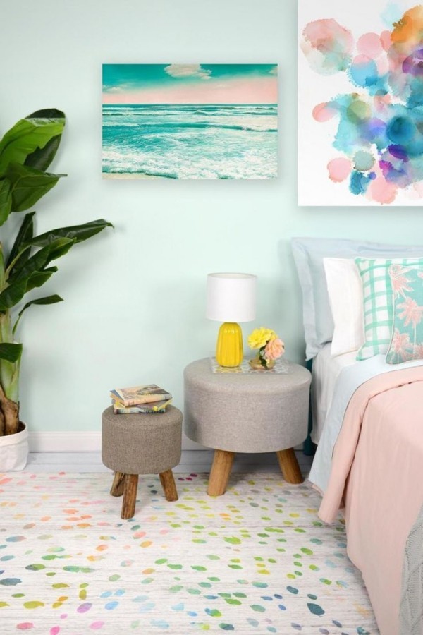 So wählen Sie die richtige Pastell Wandfarbe für Ihr Zuhause grüne wände für schlafzimmer entspannung