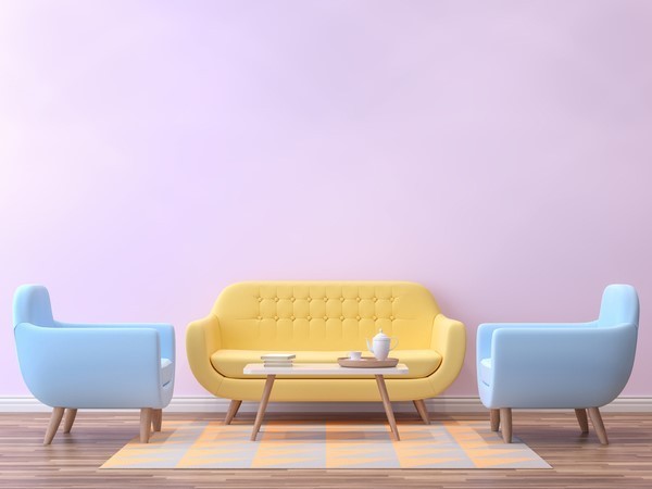 So wählen Sie die richtige Pastell Wandfarbe für Ihr Zuhause lila rosa wohnzimmer
