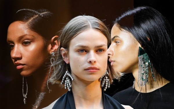 Trendige und einfache Frisuren im Herbst 2019 perlen und kunststoff ohrringe retro