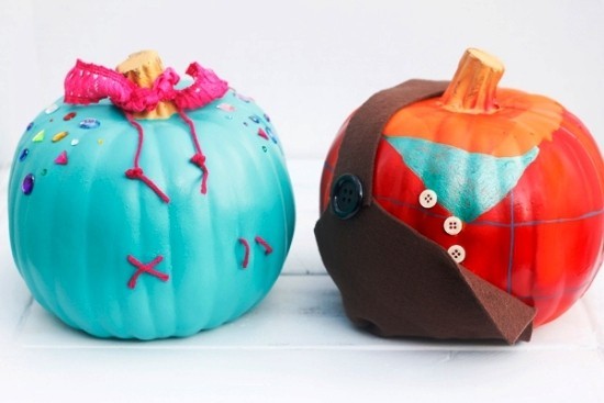 Halloween Kürbis bemalen – 140 künstlerische Ideen und Anleitungen Wreck It Ralph inspiriert kürbisse