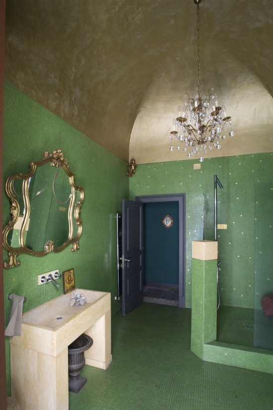 Ist die Wandfarbe Dunkelgrün richtig für Sie Design-Tipps und Ideen badezimmer in dunkelgrün mit gold