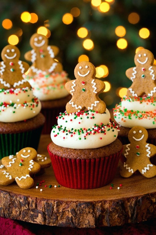 Weihnachtliche Muffins selber backen und dekorieren lebchenmann geschmack muffins